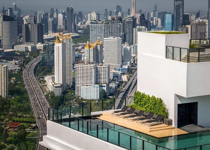 Panoramic Duplex Rama 9 Modern Infinity Pool & Gym *