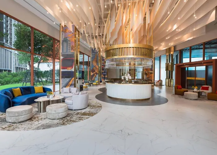 Panoramic Duplex Rama 9 Modern Infinity Pool & Gym 公寓 曼谷