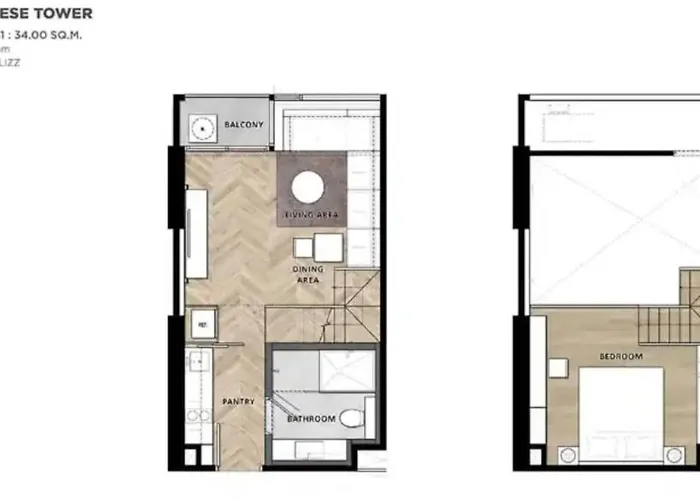 公寓 Panoramic Duplex Rama 9 Modern Infinity Pool & Gym 曼谷